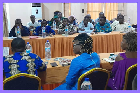 Vue partielle des participants à la formation sur le thème (préciser le thème)